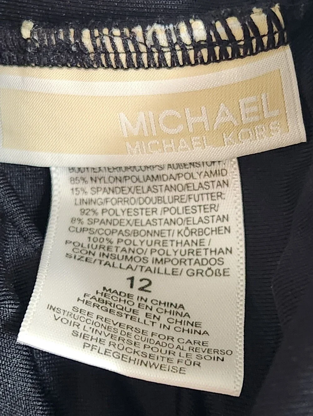MICHAEL MICHAEL KORS Black One Piece Swimsuit